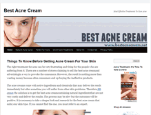Tablet Screenshot of bestacnecream.net